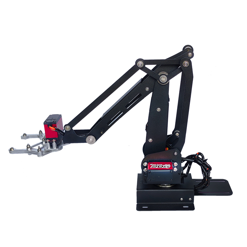 Programmable Robotic Arm Kit Arduino - 4自由度ロボットアーム、サーボメタル回転ベースアーム付き、ArduinoロボットDIYキット、マニピュレータークロー、STM32、PS2プログラマブルロボットアーム