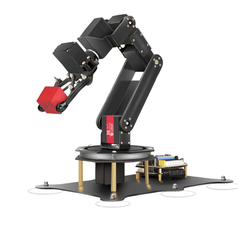 Programmable Robotic Arm Kit Arduino - 金属の爪が付いたロボットアームの6 dps,180度回転ベース,stm32,arduinoロボット,DIYキット,プログラム可能,mg996r