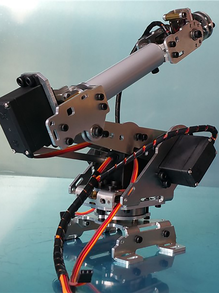 Programmable Robotic Arm Kit Arduino - 6自由度ロボットアームプロジェクトモデルメタルマニピュレータークローMG996R ArduinoロボットDIYキットUNO/ESP32プログラマブルロボットアーム用