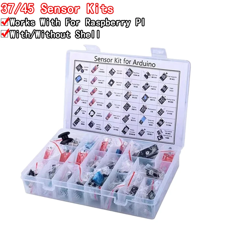Arduino Sensor Kit 37 Modules Starter - Arduino 用 45 in 1 センサーモジュールスターターキット