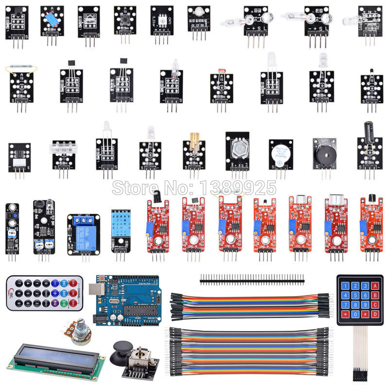 Arduino Sensor Kit 37 Modules Starter - 新商品 新型R3ボード + 37個のモジュール Arduino R3センサースターターキット用