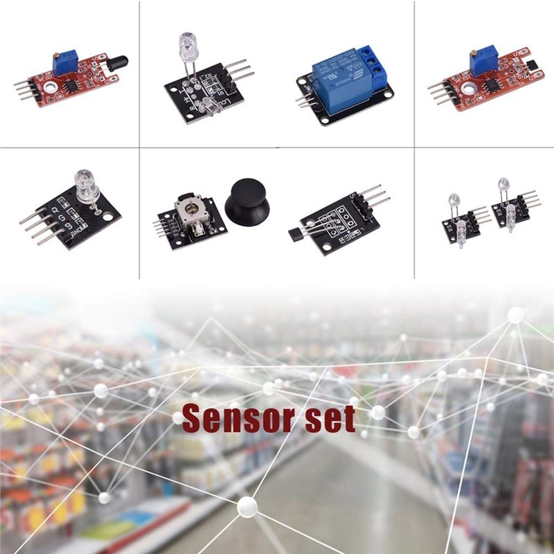 Arduino Sensor Kit 37 Modules Starter - Arduino MCU用37-in-1センサーモジュールキットのスターターセット - 電子機器愛好家向けの包括的なセット