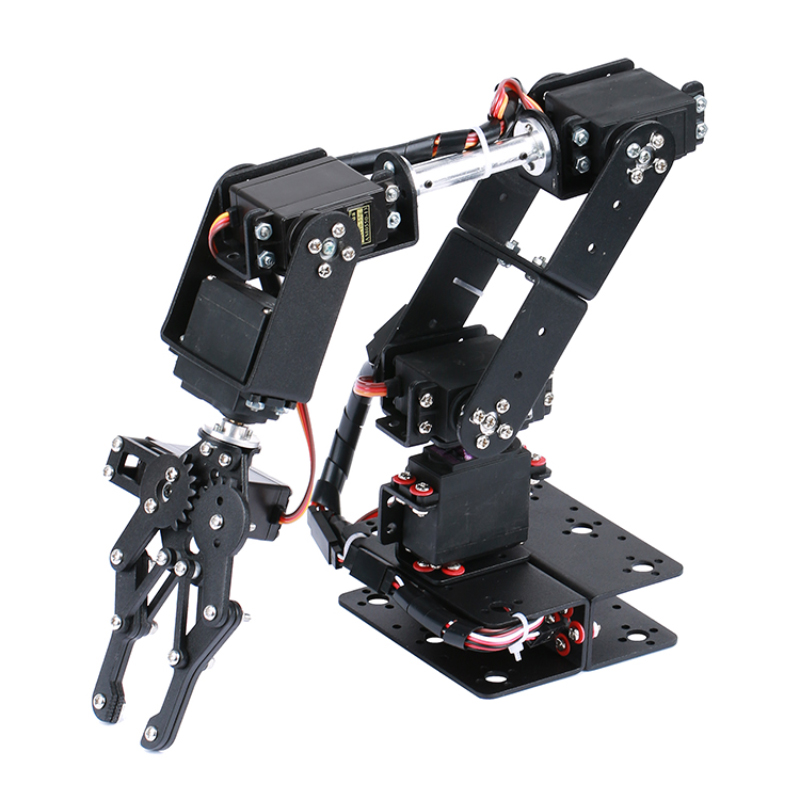 Programmable Robotic Arm Kit Arduino - Arduinoロボット用の機械式アーム爪キット,6 dofロボット,ps2ワイヤレス制御,プログラム可能なおもちゃ,mg996