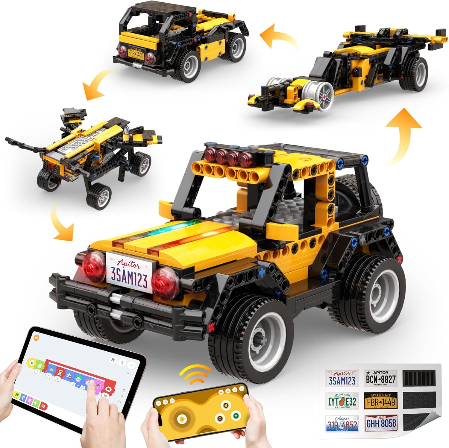 Stem Robot Building Kit Coding - Apitor ロボット R プログラム可能なキット 子供用 6