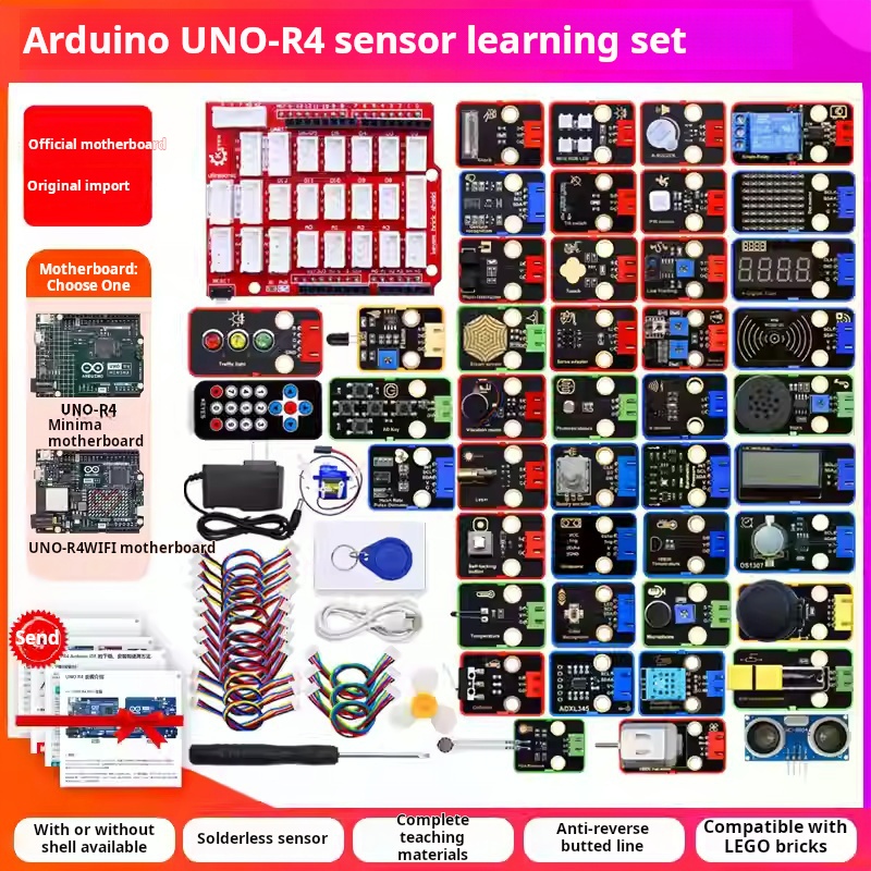 Arduino Sensor Kit 37 Modules Starter - Arduino UNO R4 27 in 1、37