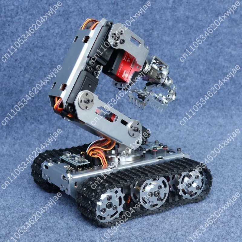 Programmable Robotic Arm Kit Arduino - モバイルロボットアームDIYロボットキット、グリッパー付き、Arduino対応プログラマブル機械式マニピュレーター、学生プロジェクト向け