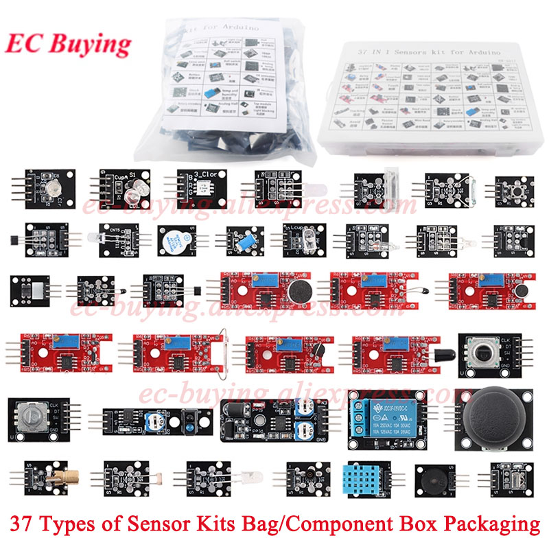 37 in 1 センサーモジュール 37キット スターターキ - Arduino Sensor Kit 37 Modules Starter のレビューと価格