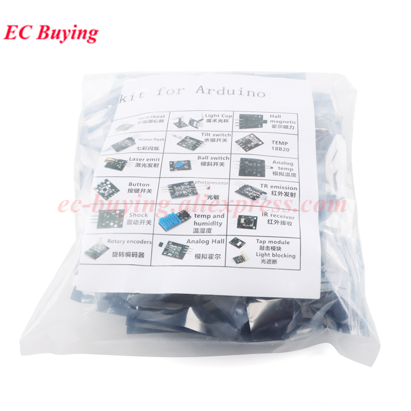 37 in 1 センサーモジュール 37キット スターターキ - Arduino Sensor Kit 37 Modules Starter のレビューと価格