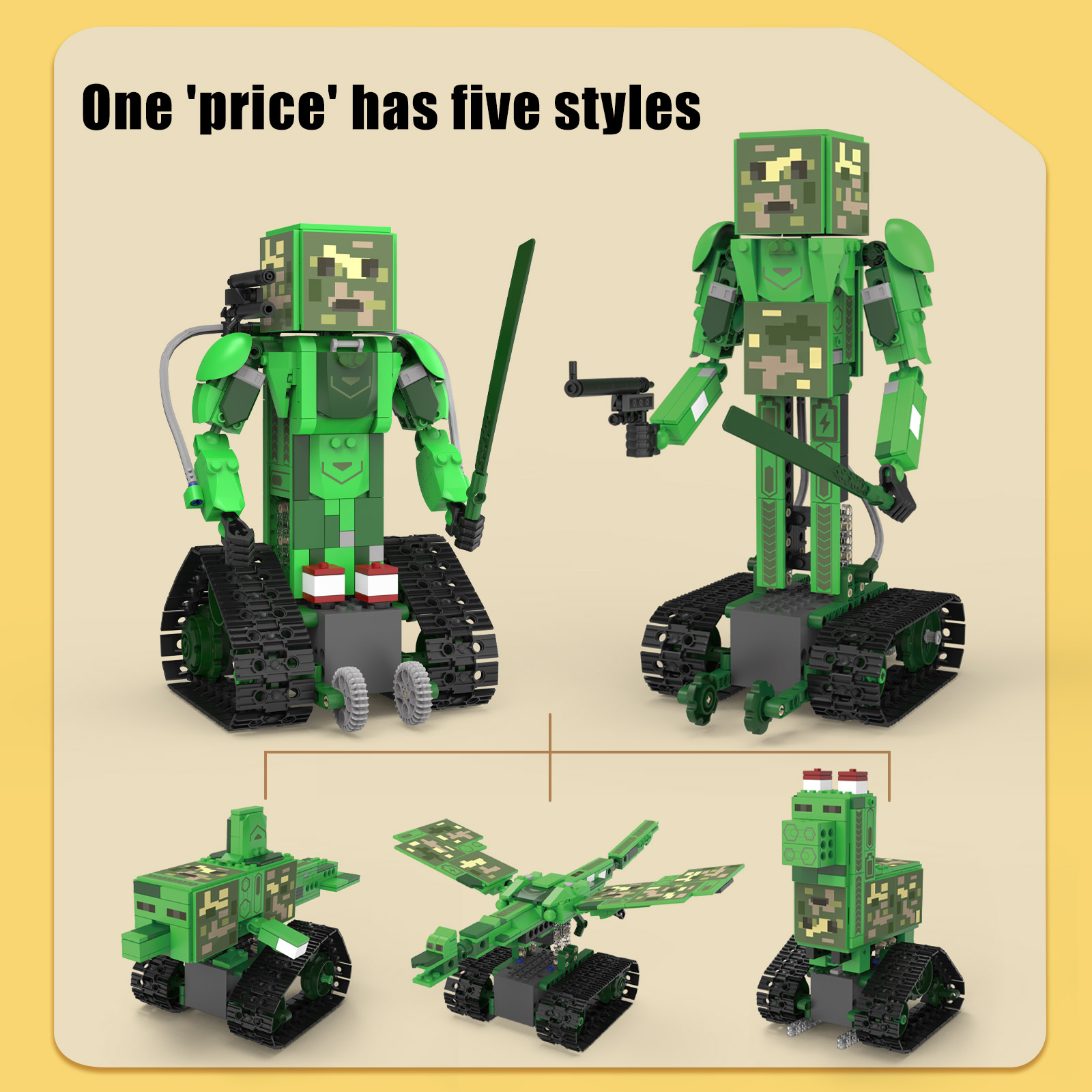 RCロボット組み立てキット。アプリとRCロボット、サメ、空飛 - Stem Robot Building Kit Coding のレビューと価格