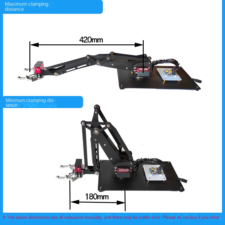 4自由度ロボットアーム、サーボメタル回転ベースアーム付き、A - Programmable Robotic Arm Kit Arduino のレビューと価格