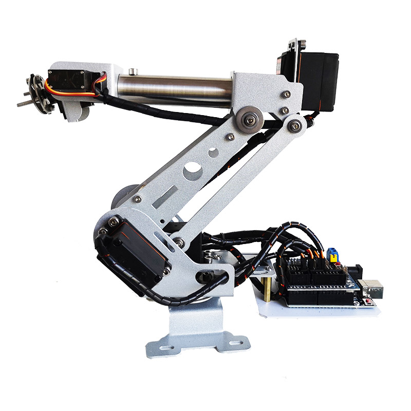 6軸ロボットアーム ステンレス鋼製 高品質メタルメカニカルア - Programmable Robotic Arm Kit Arduino のレビューと価格