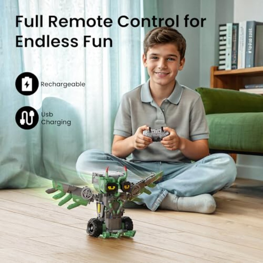 ロボットカー組み立てキット リモコン付き 8～14歳の男の子 - Stem Robot Building Kit Coding のレビューと価格