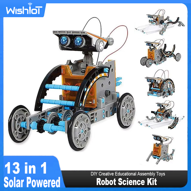13 in 1 ソーラーロボット科学キット DIY ビルディ - Solar Powered Robot Kit 14 In 1 のレビューと価格