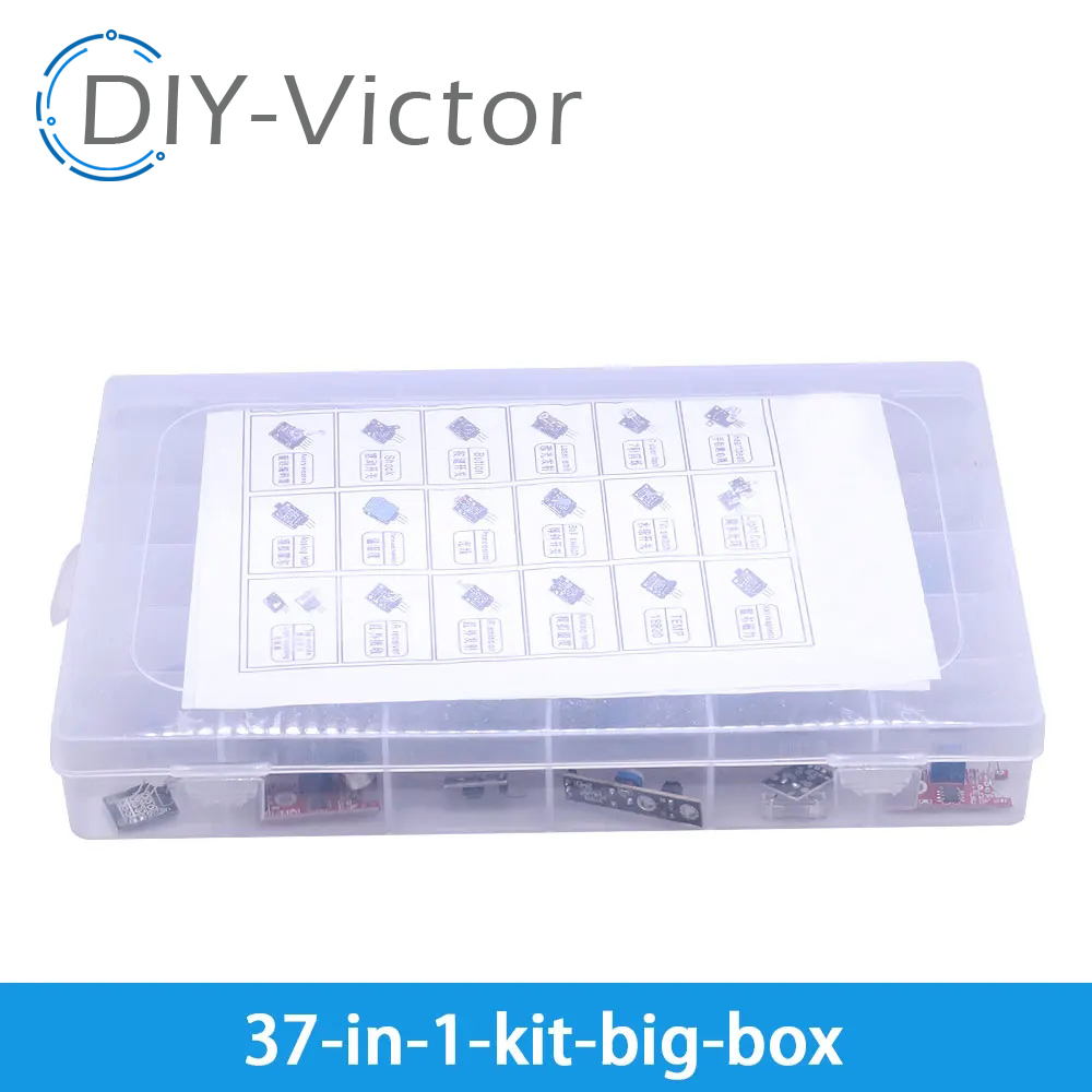 Arduino用センサーモジュールモジュール,45 in 1 - Arduino Sensor Kit 37 Modules Starter のレビューと価格