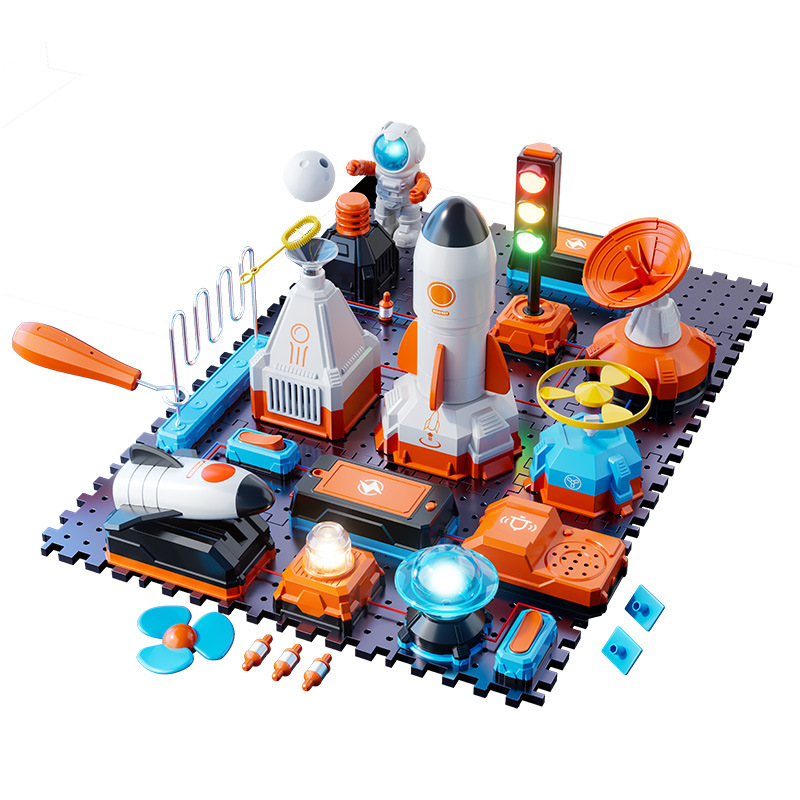 子供向けSTEM教育実験キット 電子ブロック宇宙ロケットモデ - Electronic Building Blocks Stem Kit のレビューと価格