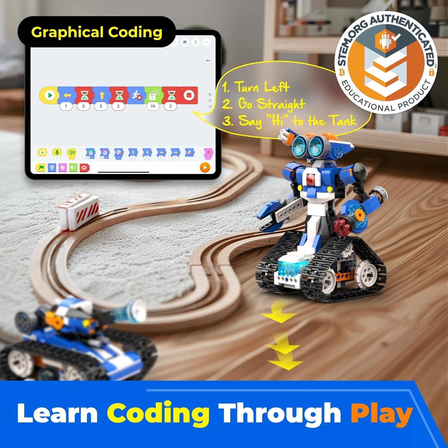 高度な6in1プログラミングSTEMキット キッズ7歳以上向 - Stem Robot Building Kit Coding のレビューと価格
