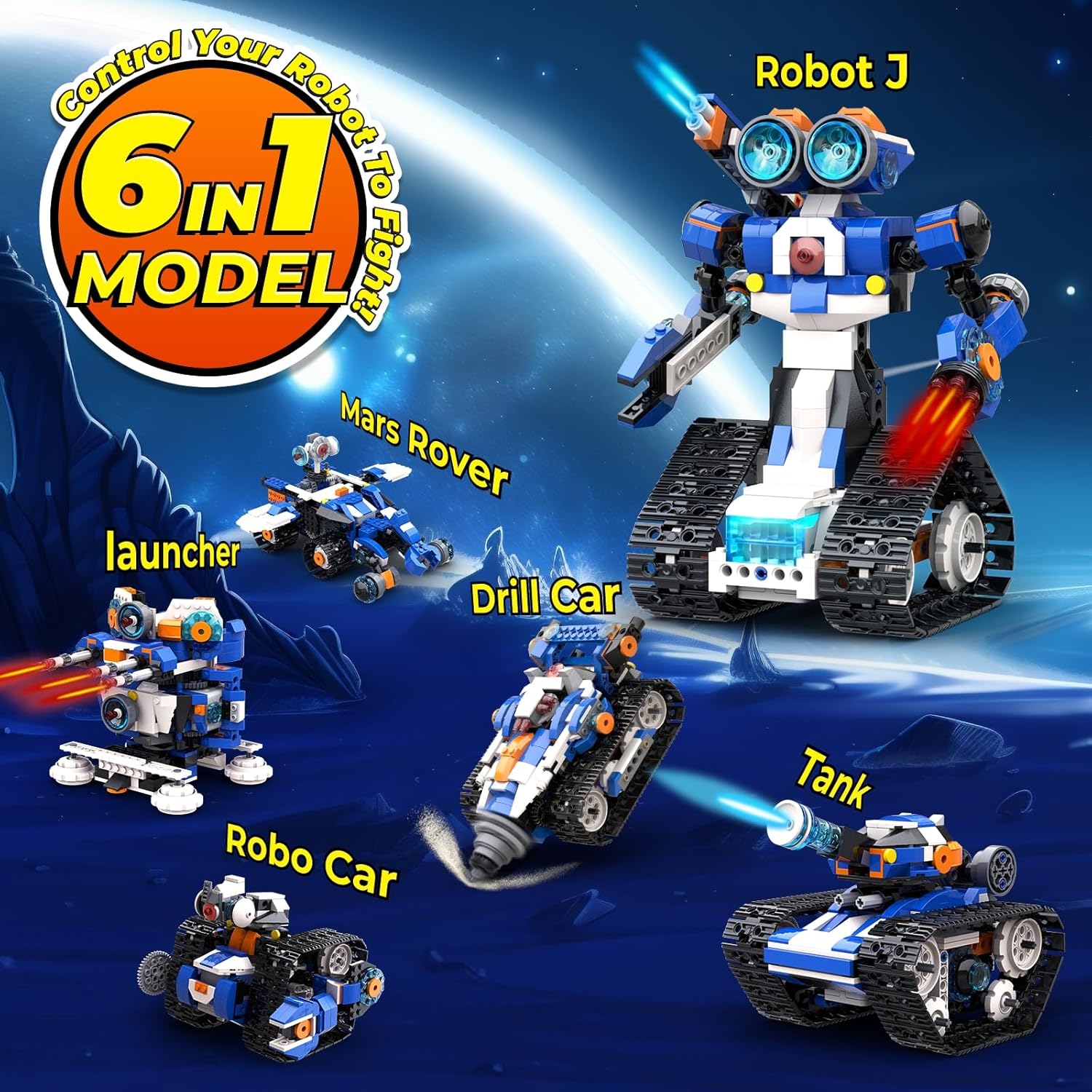 高度な6in1プログラミングSTEMキット キッズ7歳以上向 - Stem Robot Building Kit Coding のレビューと価格