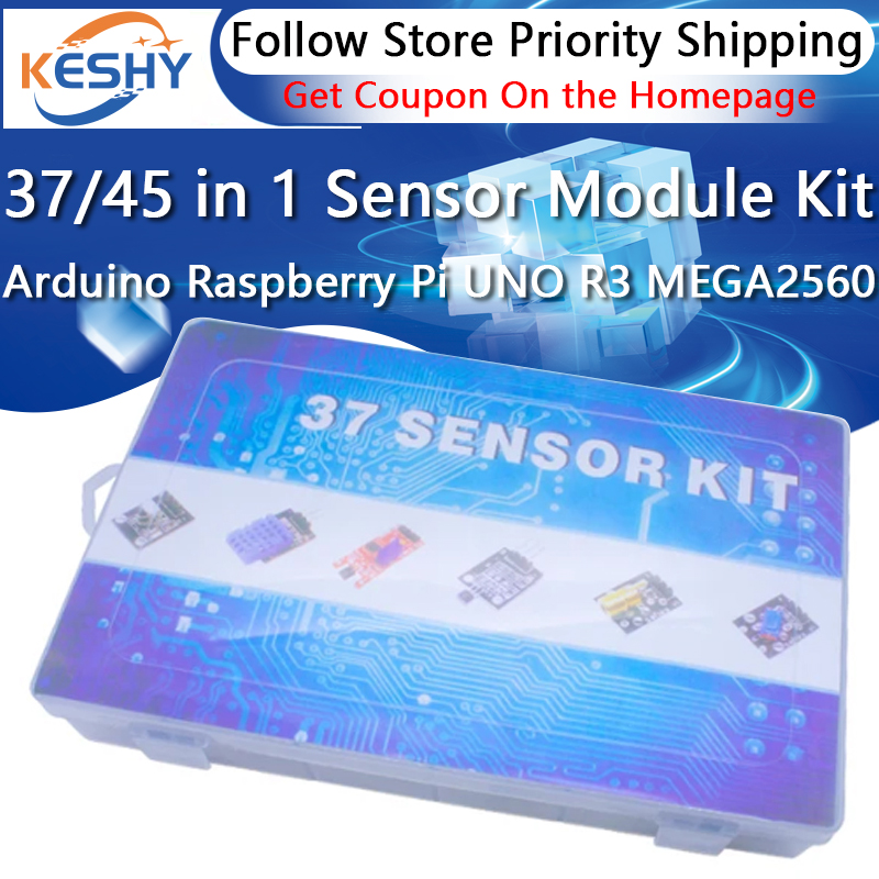 Arduino raspberry pi用センサーモジュール - Arduino Sensor Kit 37 Modules Starter のレビューと価格