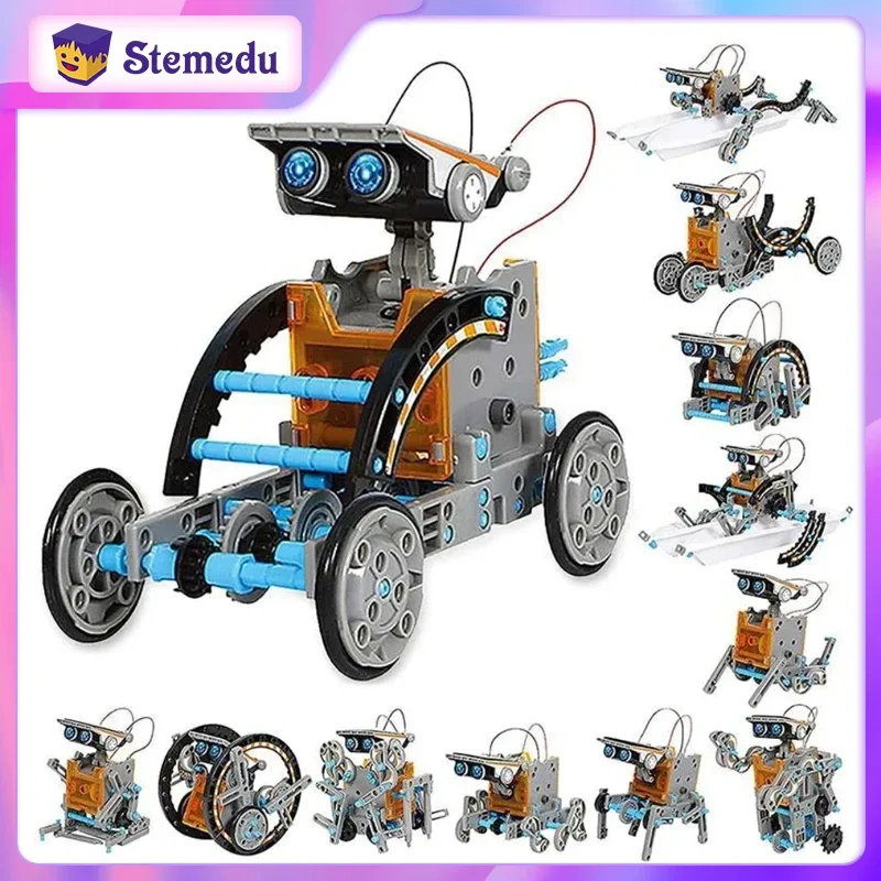 STEM 13 in 1 ソーラー式ロボット科学キット 組み - Solar Powered Robot Kit 14 In 1 のレビューと価格