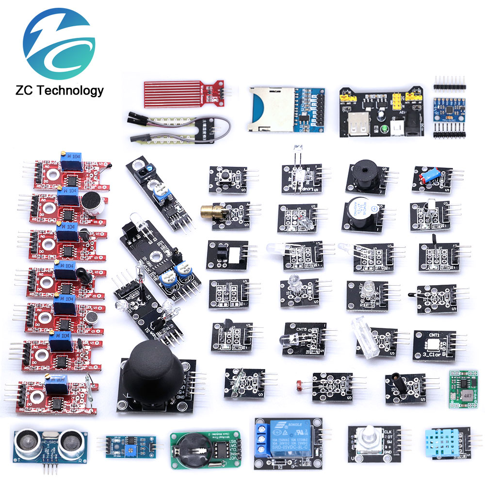 Arduino用センサーモジュールスターター,uno r3  - Arduino Sensor Kit 37 Modules Starter のレビューと価格