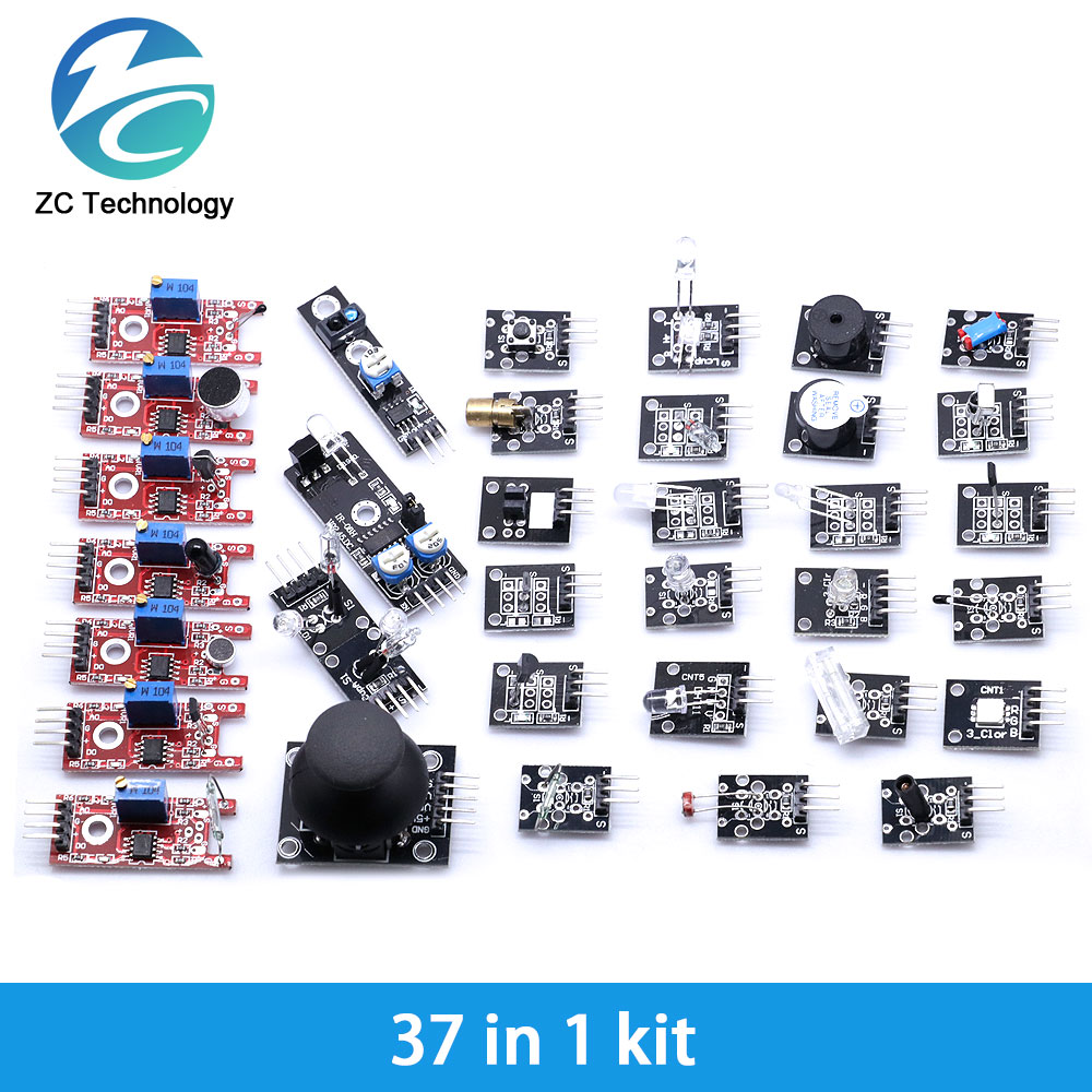 Arduino用センサーモジュールスターター,uno r3  - Arduino Sensor Kit 37 Modules Starter のレビューと価格