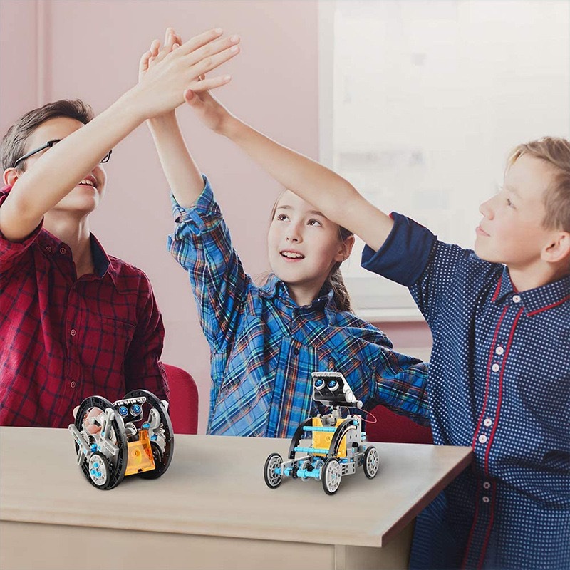 13-in-1 ソーラーパワーロボットキット STEM教育D - Solar Powered Robot Kit 14 In 1 のレビューと価格