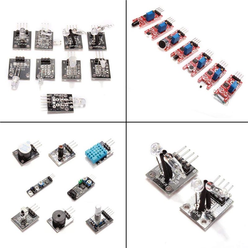 ABKN-For Arduino MCU 互換 37-In- - Arduino Sensor Kit 37 Modules Starter のレビューと価格