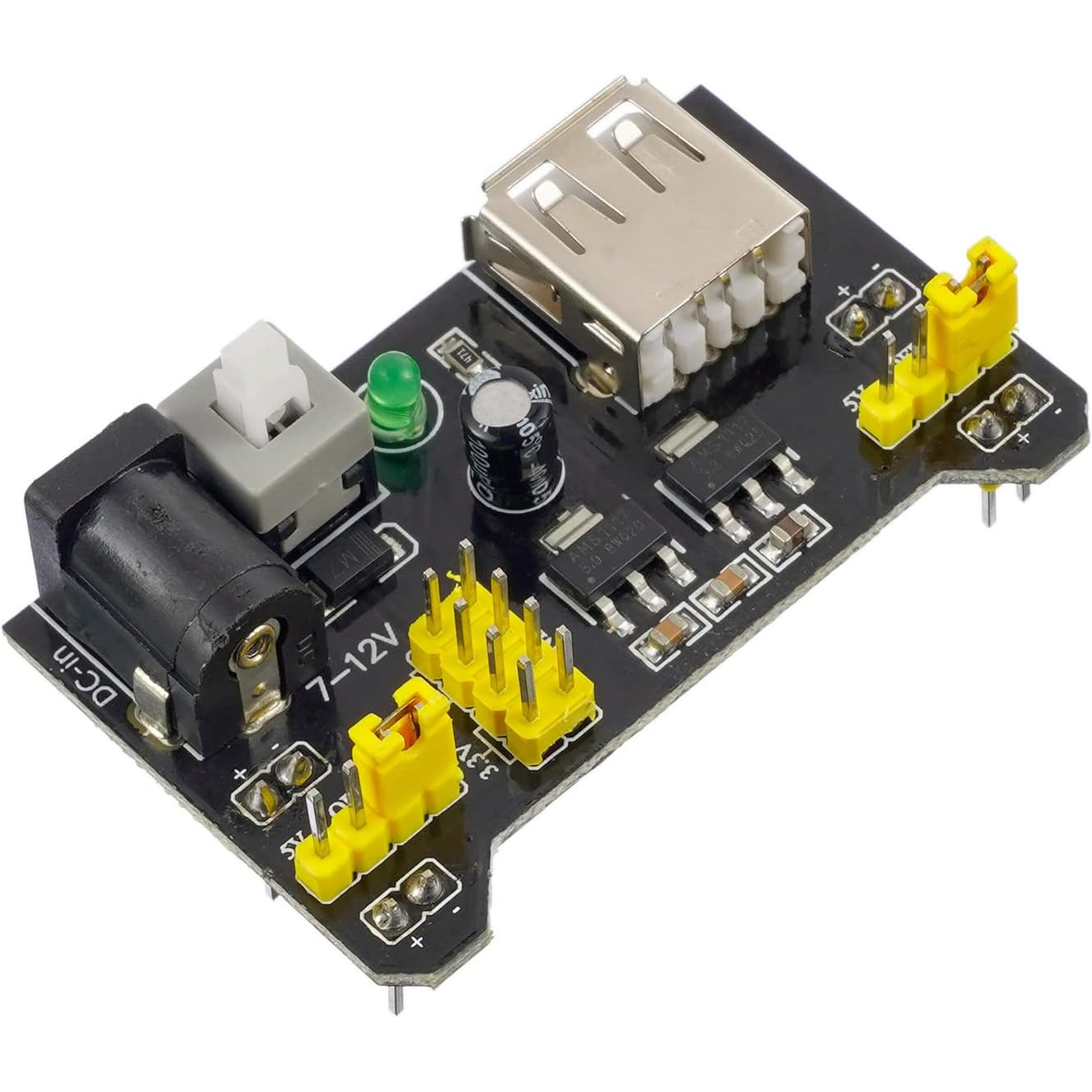 Arduino用の電源モジュール、ジャンパーワイヤー、バッテ - Breadboard Jumper Wires Power Supply Kit のレビューと価格