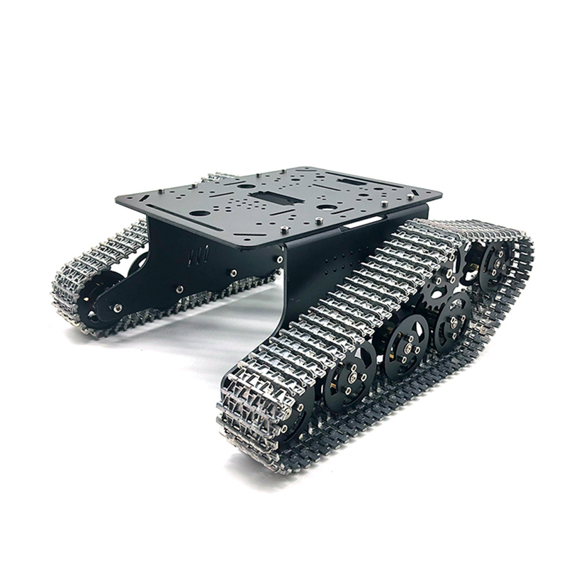 プラスチックまたは金属製の履帯を備えた金属製2WD戦車シャー - Programmable Robotic Arm Kit Arduino のレビューと価格