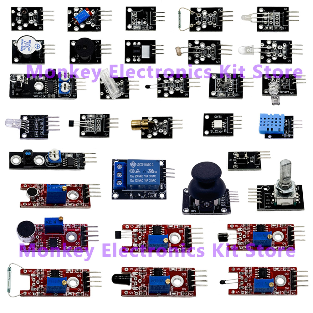 45 種類の 1 センサーモジュールスターターキット Ard - Arduino Sensor Kit 37 Modules Starter のレビューと価格