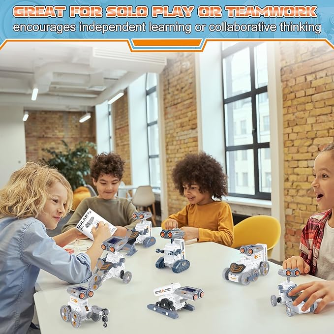 14 in 1 ソーラーロボット組み立てキット 組み立て式ソ - Solar Powered Robot Kit 14 In 1 のレビューと価格