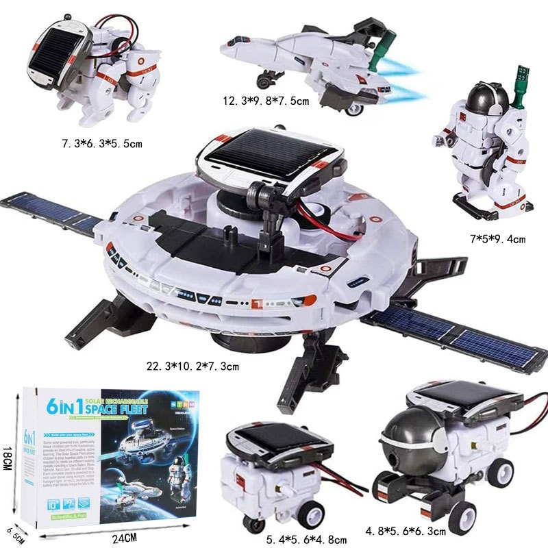 6-in-1 ソーラーパワー STEM ロボットキット DI - Solar Powered Robot Kit 14 In 1 のレビューと価格