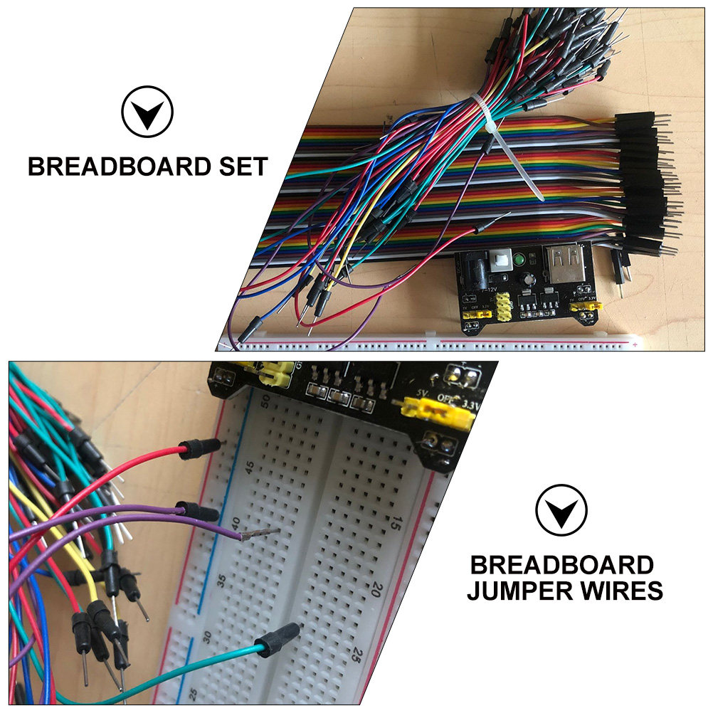 830ポイントのブレッドボードキットには、電源モジュール（5 - Breadboard Jumper Wires Power Supply Kit のレビューと価格