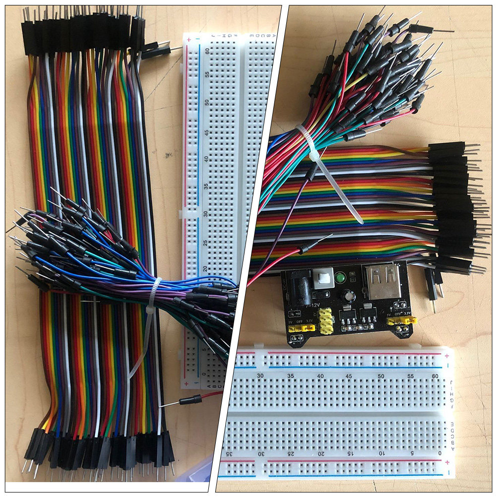830ポイントのブレッドボードキットには、電源モジュール（5 - Breadboard Jumper Wires Power Supply Kit のレビューと価格