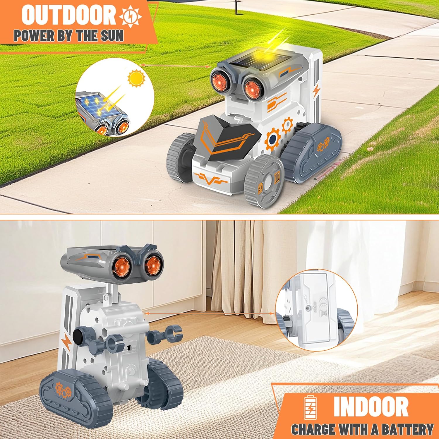 21/14/7 in 1 科学実験 ソーラーロボットおもちゃ - Solar Powered Robot Kit 14 In 1 のレビューと価格