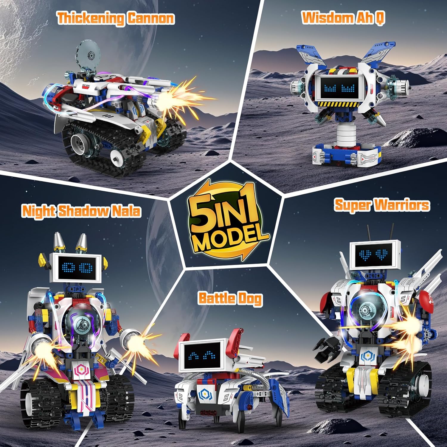 5 in 1 STEM ロボット組み立ておもちゃキット、62 - Stem Robot Building Kit Coding のレビューと価格