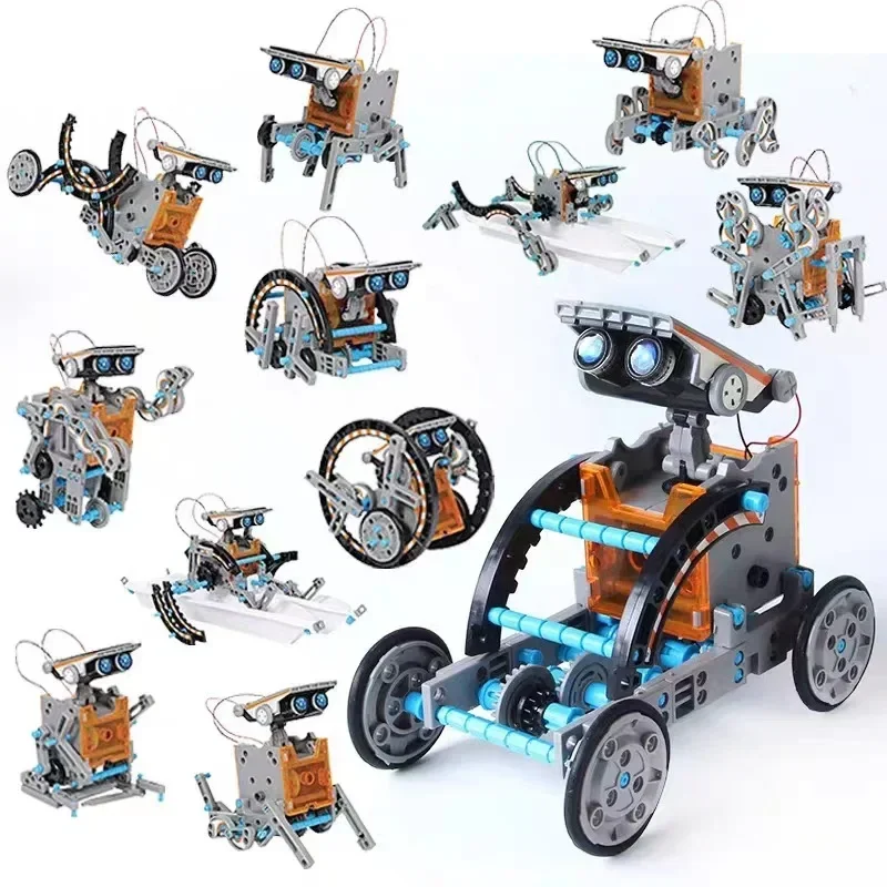 13 in 1ソーラーロボットキットSTEM教育DIY組み立 - Solar Powered Robot Kit 14 In 1 のレビューと価格