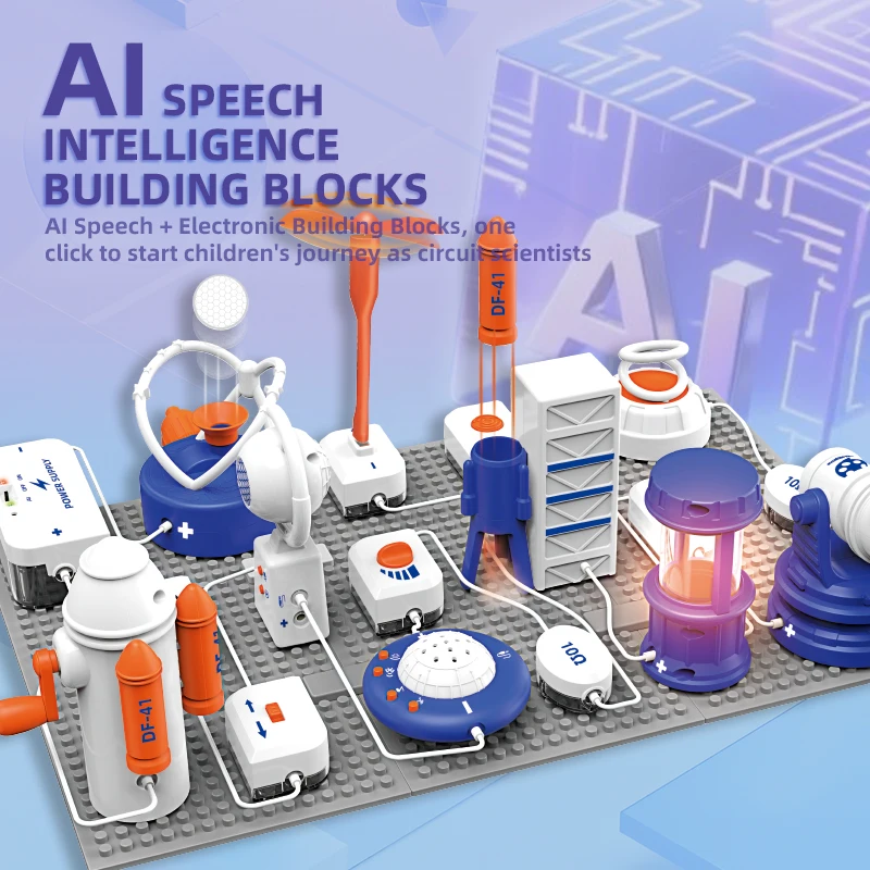 STEM 電子回路ビルディングブロックキット、AI 音声制御 - Electronic Building Blocks Stem Kit のレビューと価格