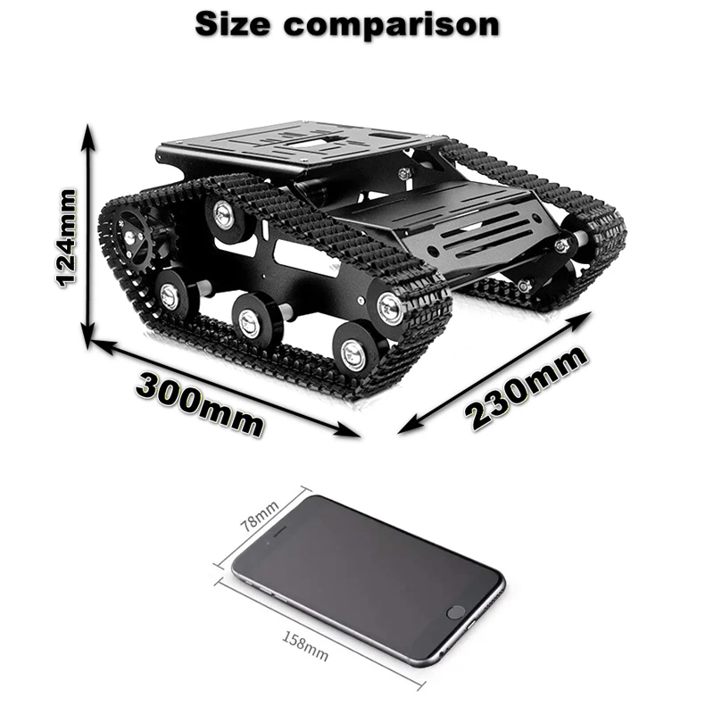 Arduino/Raspberry Pi用DIYキット、2W - Raspberry Pi Robot Platform Tank Chassis のレビューと価格