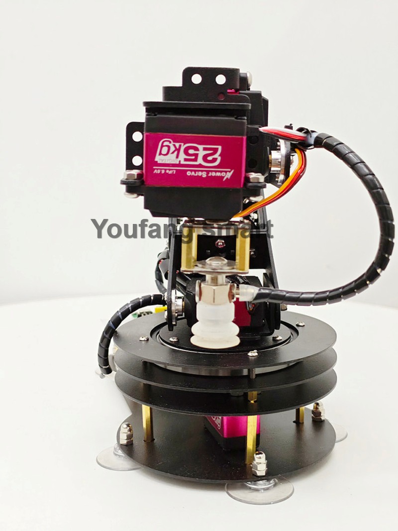 PS2コントロール5 DOFロボットアーム、エアポンプサクシ - Programmable Robotic Arm Kit Arduino のレビューと価格