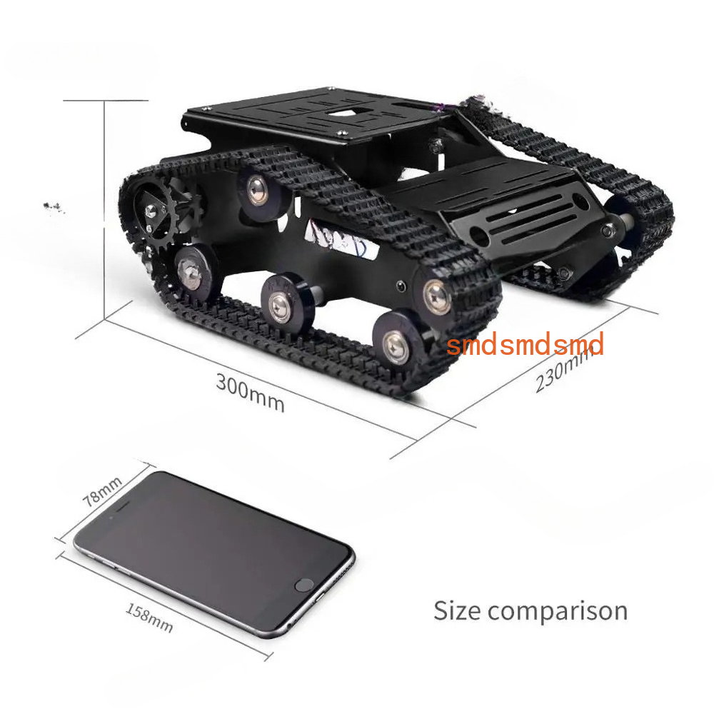 スマートロボットカータンクシャーシキットアルミ合金大型プラッ - Raspberry Pi Robot Platform Tank Chassis のレビューと価格