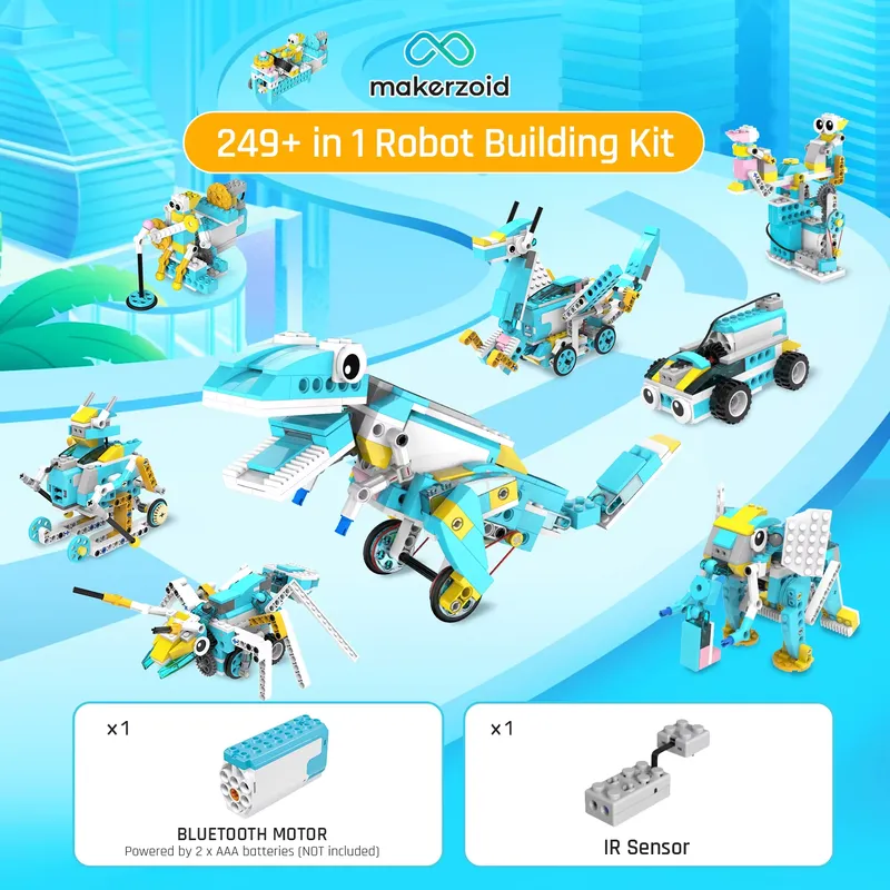 EE1：200個のパーツで構成されるSTEMロボット組み立て - Stem Robot Building Kit Coding のレビューと価格