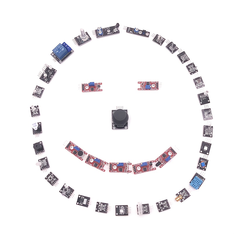 37-in-1 センサー モジュール スターター キット – - Arduino Sensor Kit 37 Modules Starter のレビューと価格