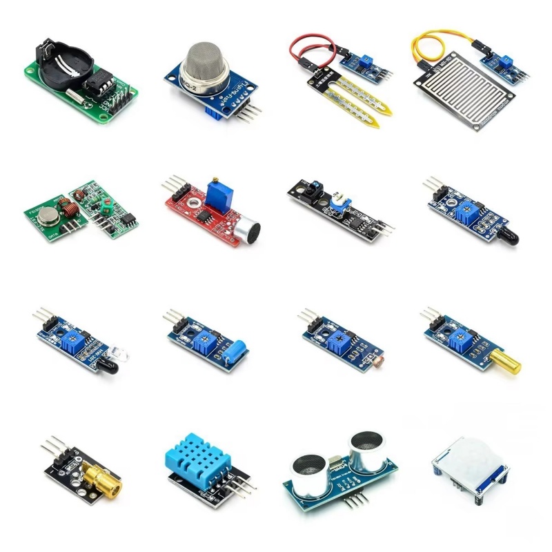 45 in 1センサーモジュール16種類スターターキット A - Arduino Sensor Kit 37 Modules Starter のレビューと価格