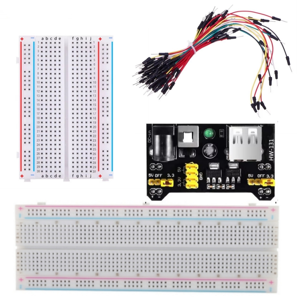 MB-102 ブレッドボード電源モジュールキット、MB-10 - Breadboard Jumper Wires Power Supply Kit のレビューと価格