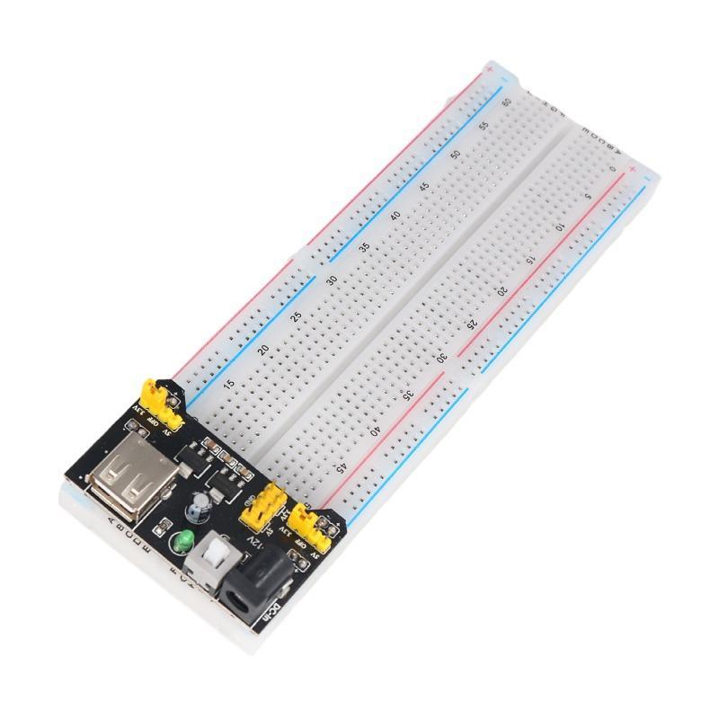 MB-102 ブレッドボードキット。ジャンパーワイヤー、電源 - Breadboard Jumper Wires Power Supply Kit のレビューと価格