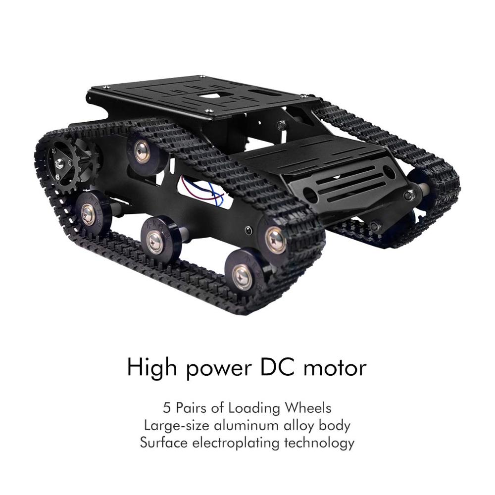 スマートロボットカータンクシャーシキットアルミ合金大型プラッ - Raspberry Pi Robot Platform Tank Chassis のレビューと価格