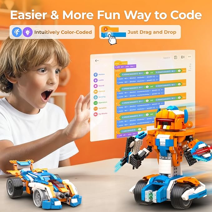 Apitor 12-in-1 STEMロボット組み立てキット - Stem Robot Building Kit Coding のレビューと価格