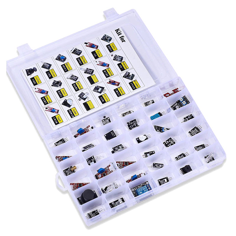 Arduino用センサーモジュールスターター,uno r3  - Arduino Sensor Kit 37 Modules Starter のレビューと価格