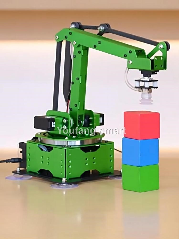 5軸ロボットアーム、ガイドレール付き、吸盤式RCロボットマニ - Programmable Robotic Arm Kit Arduino のレビューと価格